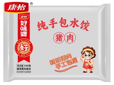 传统手包水饺猪肉