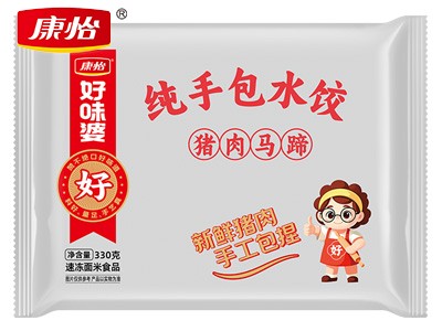 传统手包水饺猪肉马蹄